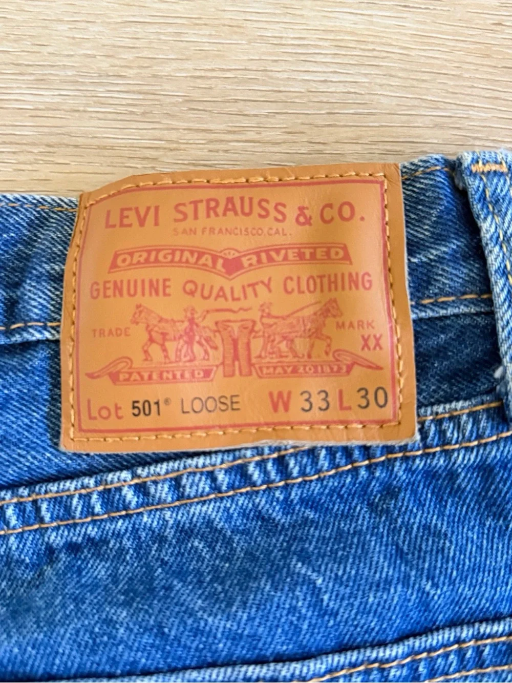 Levi's Relaxed Straight Indigo Blue Jeans